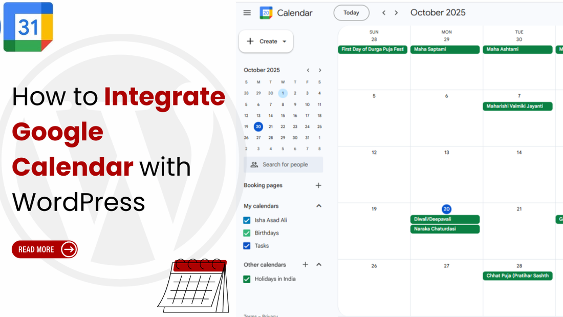 Integrate google calendar