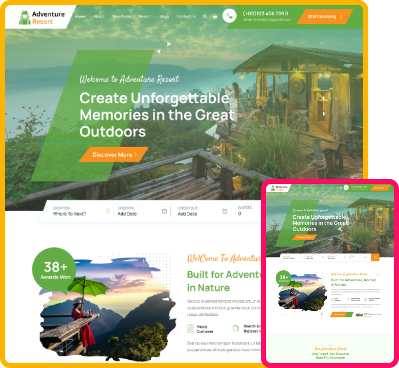 Adventure Resort WordPress Theme