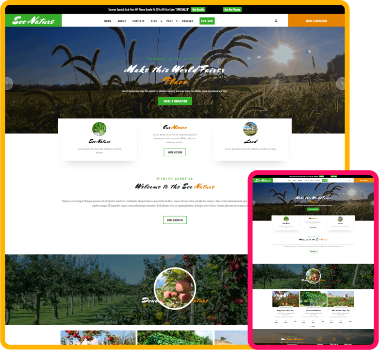 Free Ecology WordPress Theme - ThemeIgnite