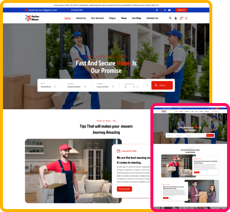 Movers WordPress Theme - ThemeIgnite