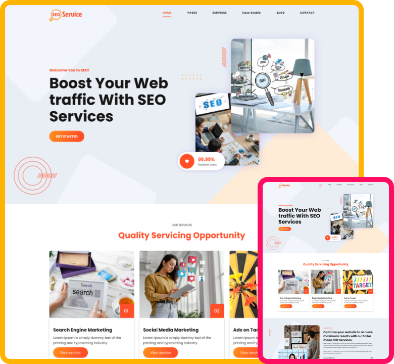 Free SEO Agency WordPress Theme - ThemeIgnite