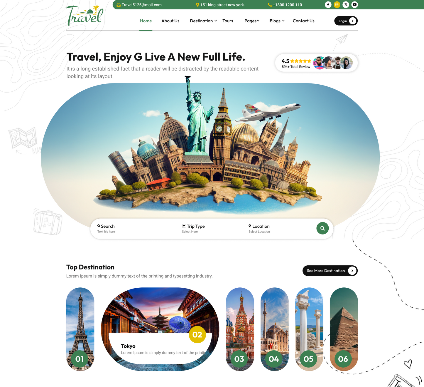 Travel Tour WordPress Theme