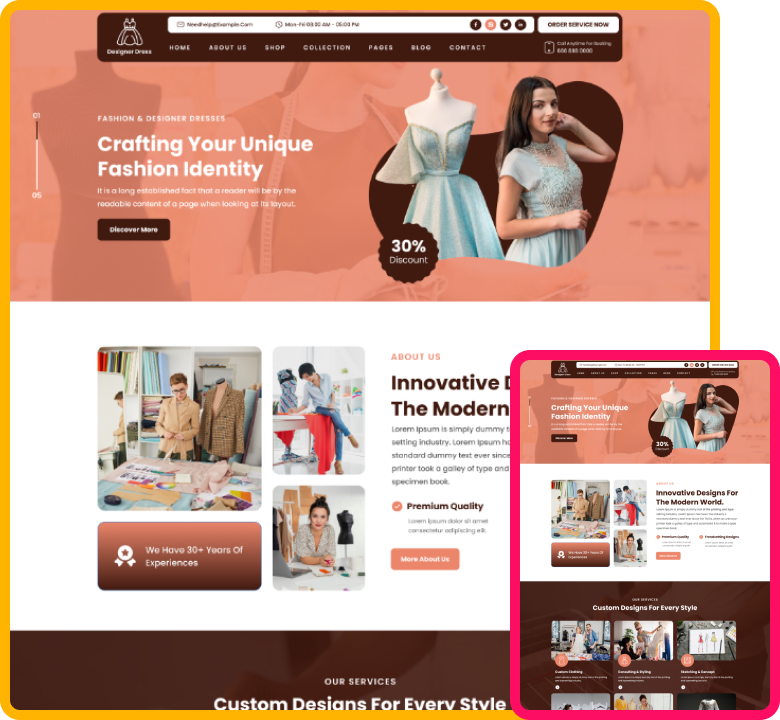 Designer Dresses WordPress Theme - ThemeIgnite