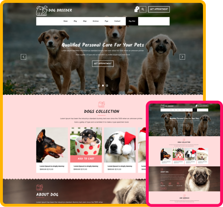 Dog Groomer WordPress Theme