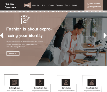 Fashion Designer WordPress Theme