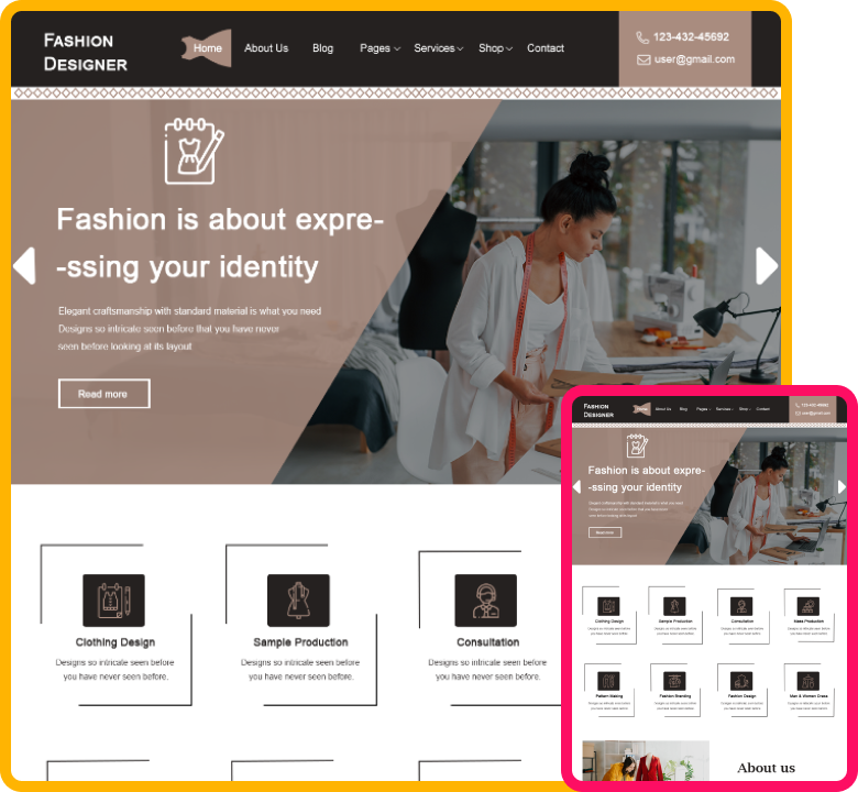 Fashion Designer WordPress Theme
