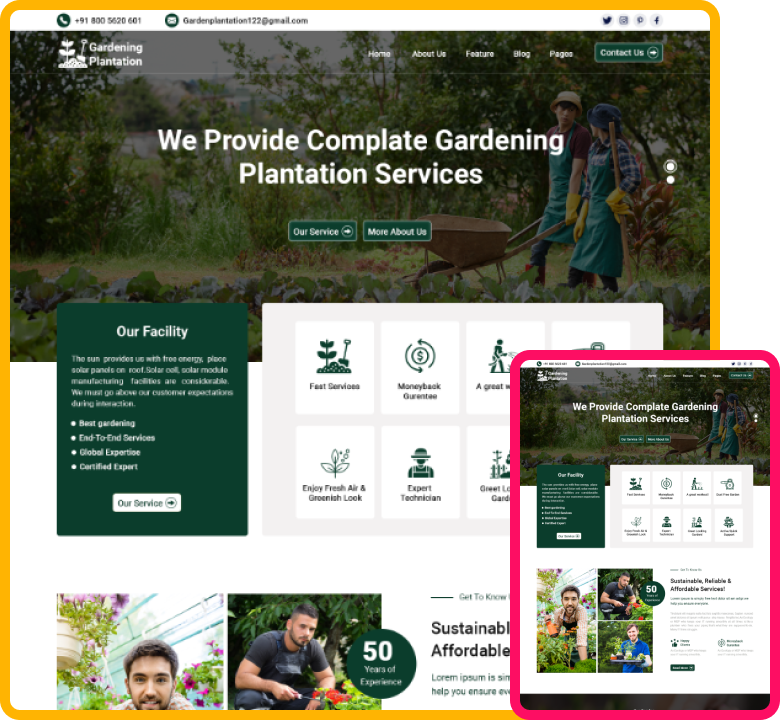 Organic Gardening WordPress Theme - ThemeIgnite