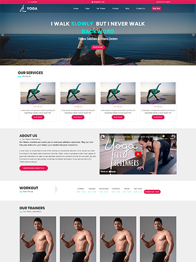 Yoga Classes WordPress Theme - ThemeIgnite