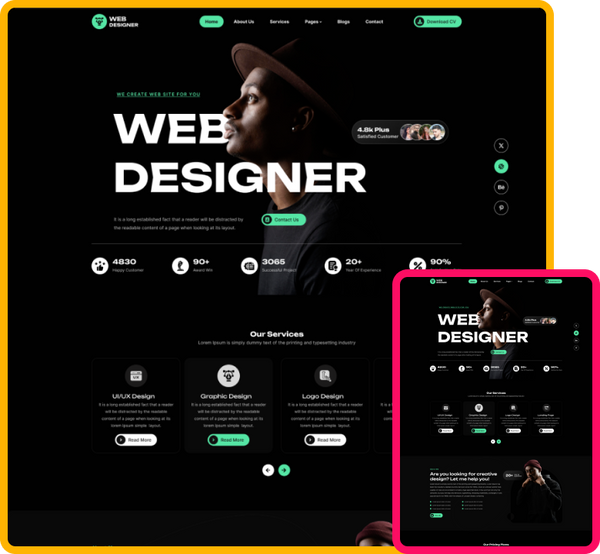 Designer WordPress Theme for Creatives & Design Agencies