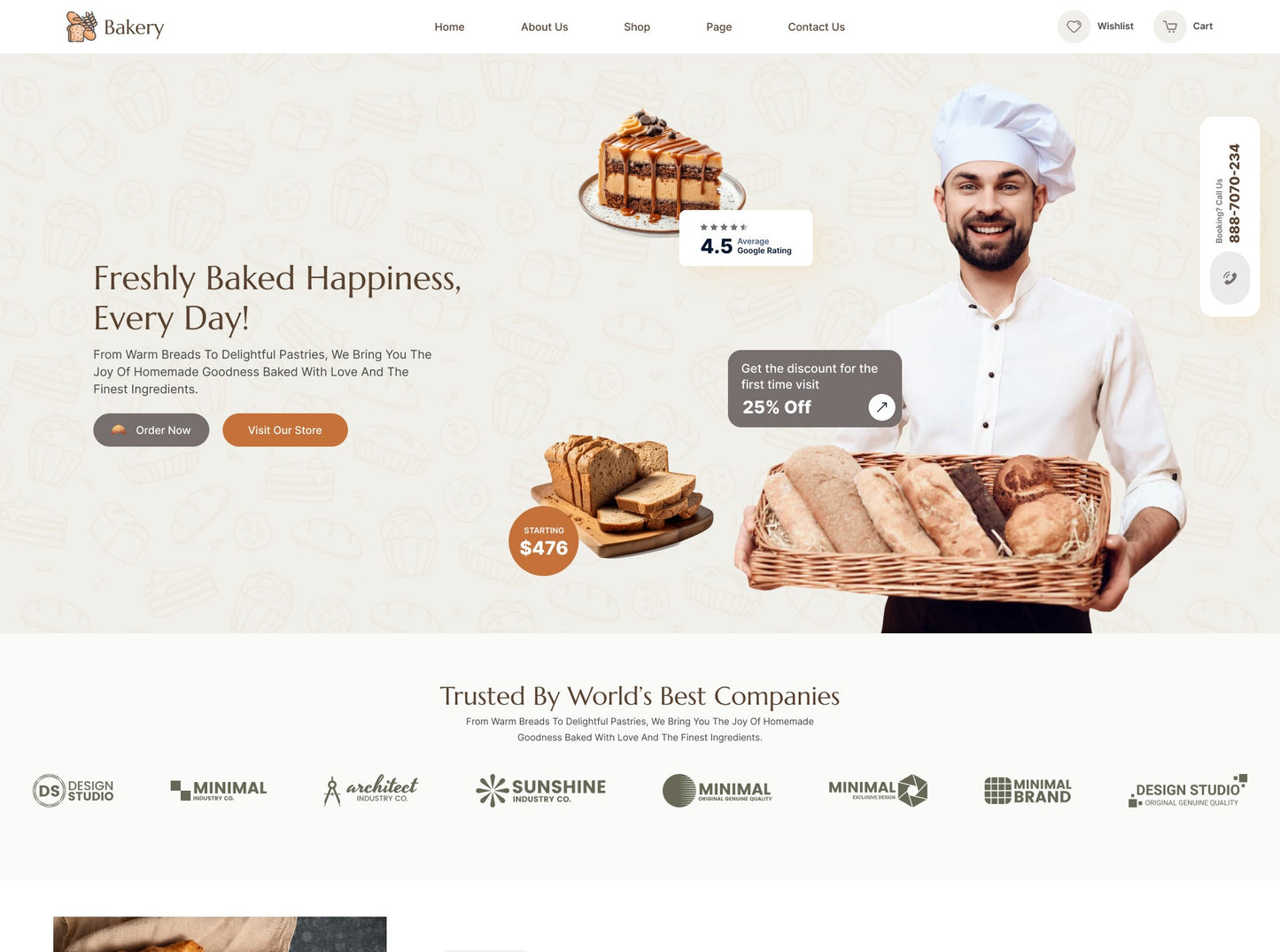 Bakery WordPress Theme