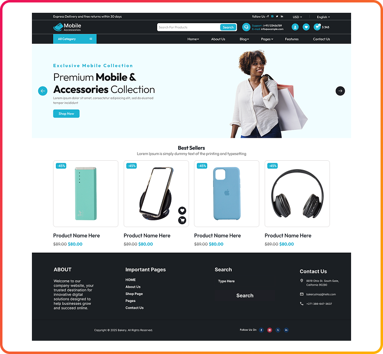 Free Accessories WordPress Theme