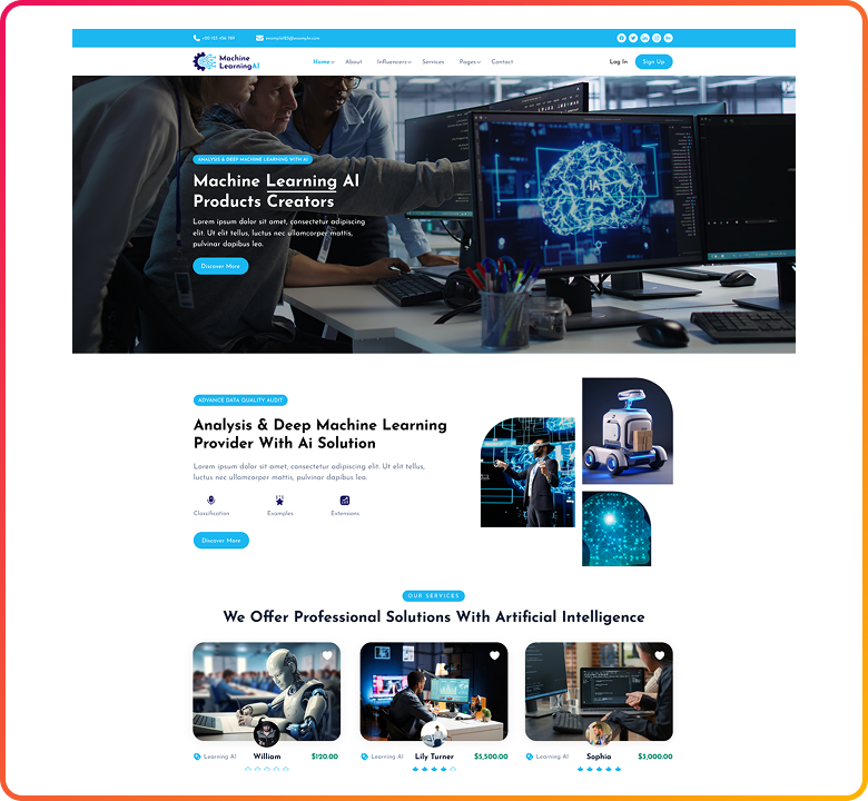 Free AI WordPress Theme