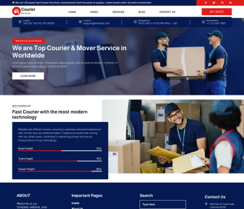 Free Courier WordPress Theme Icon