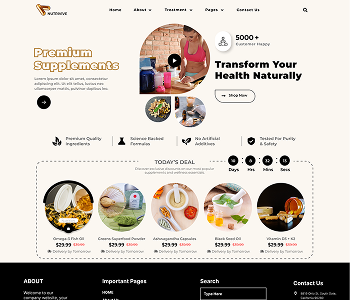 Free Supplement WordPress Theme Icon